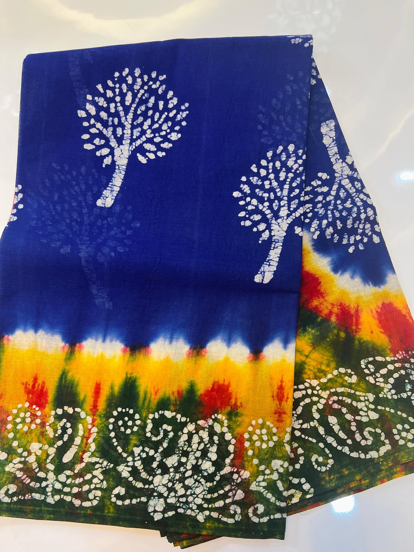 Blue Color Venkatgiri Pure Cotton Saree