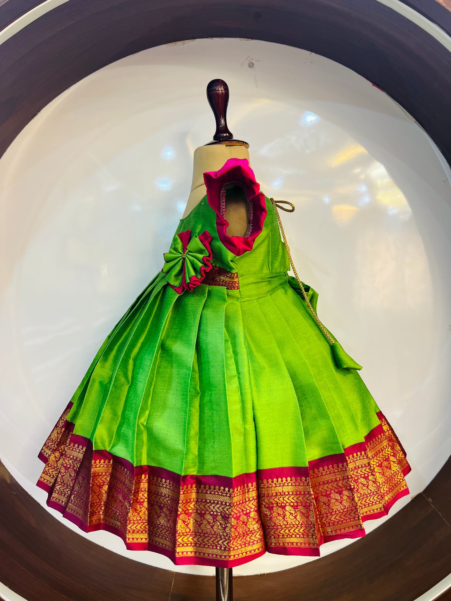 Cute Parrot Green Frock