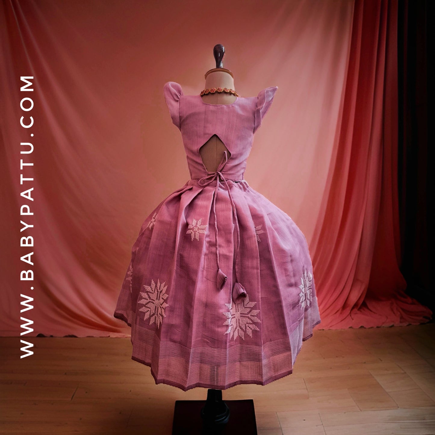 Onion Pink Crop Top Pattu Pavada