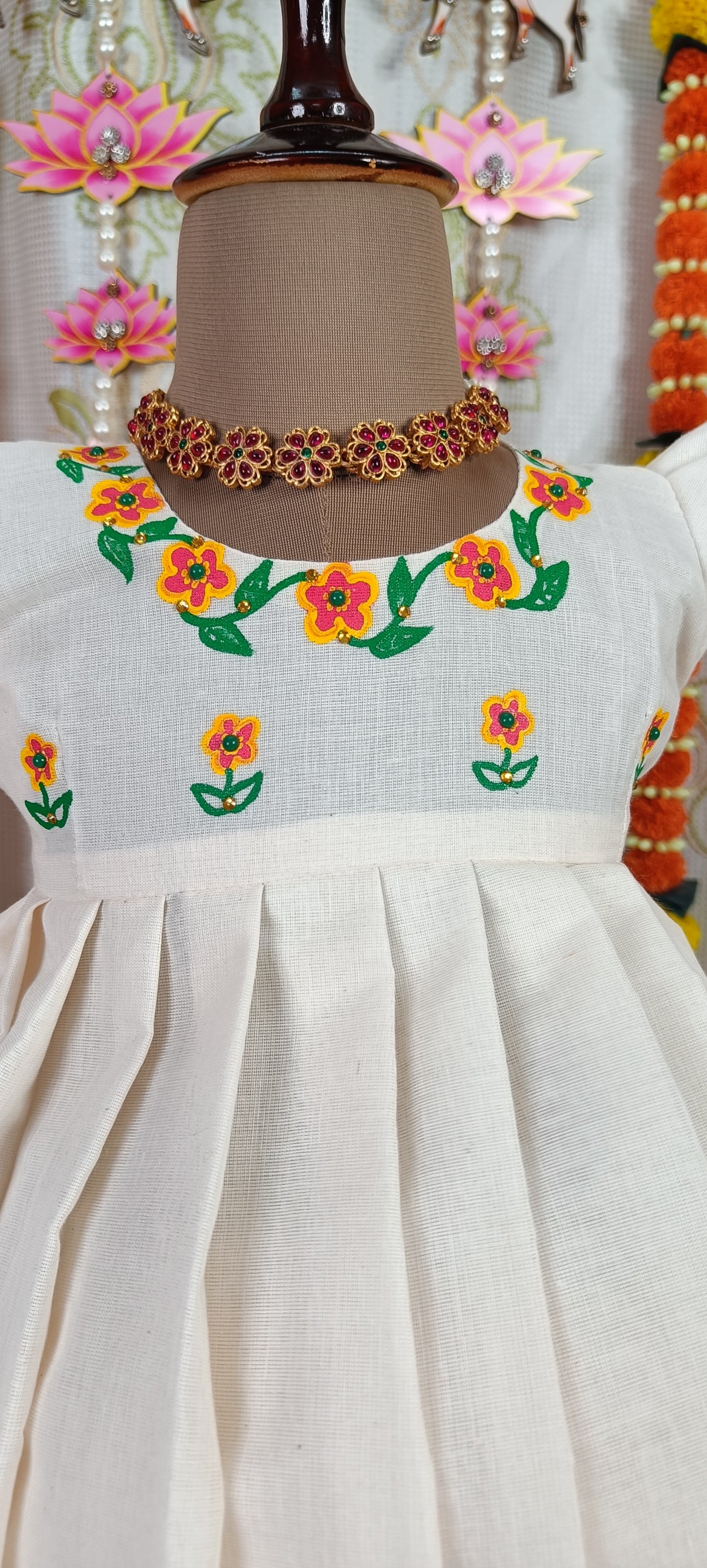 🌾🌾Floral Hand Painted Kerala Cotton || Vishu Collection || 2024 || 🌾🌾