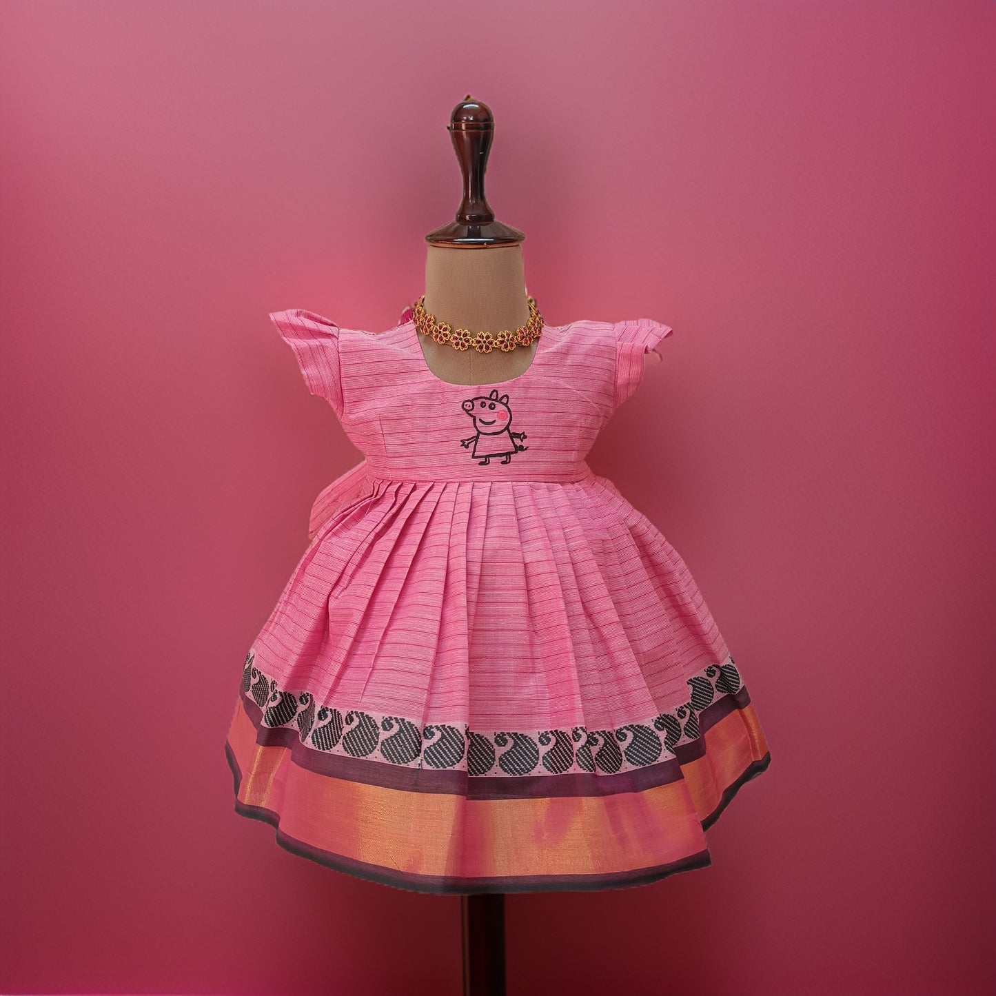 Pink Peppa Pig Cotton Frock