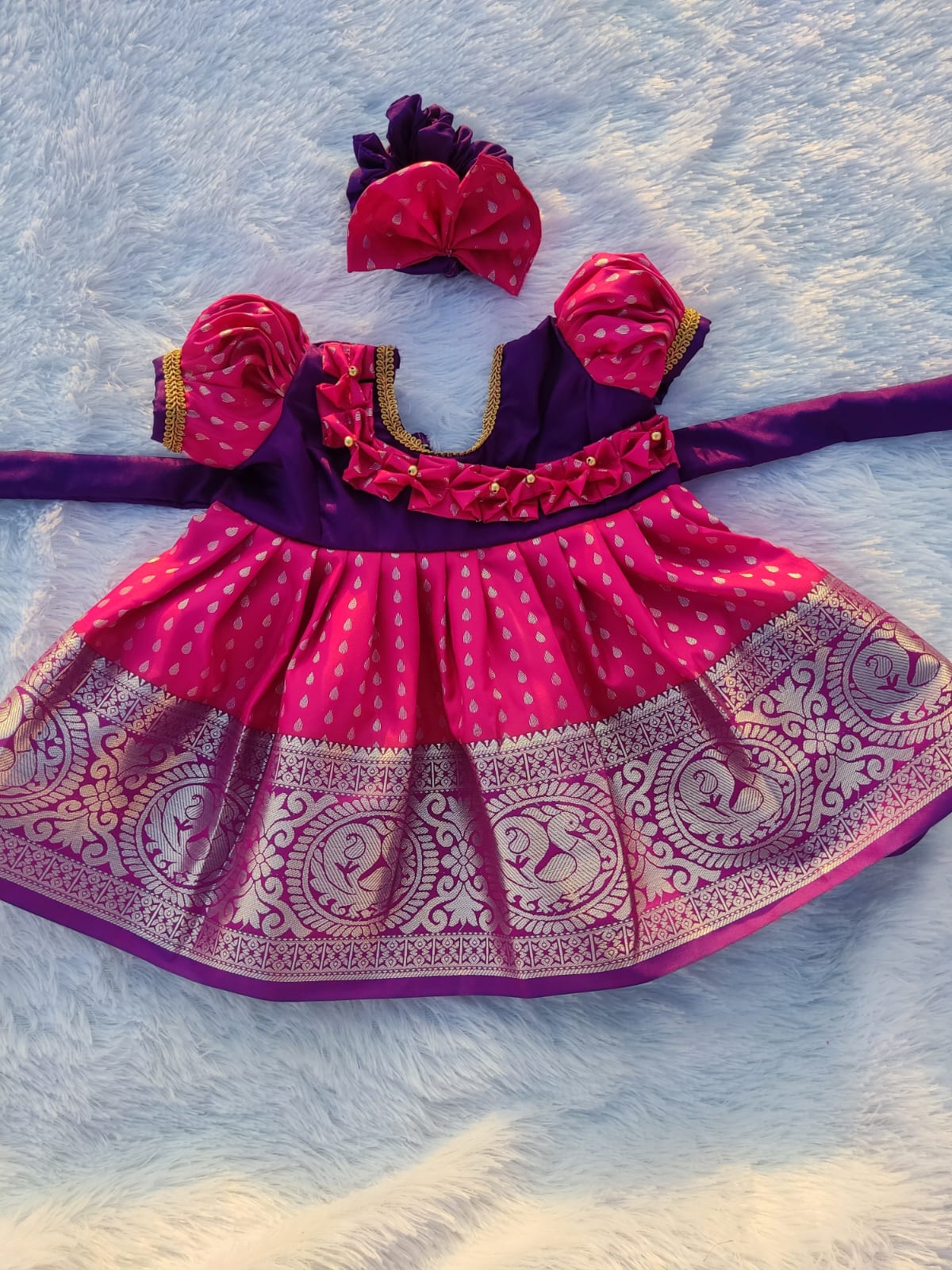 Purple and Pink Frock