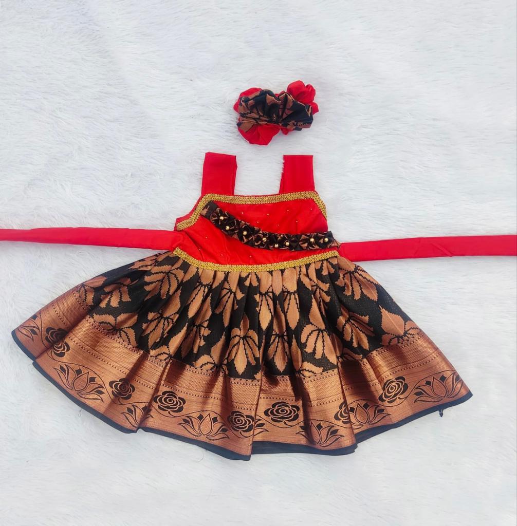 Red and Black Frock