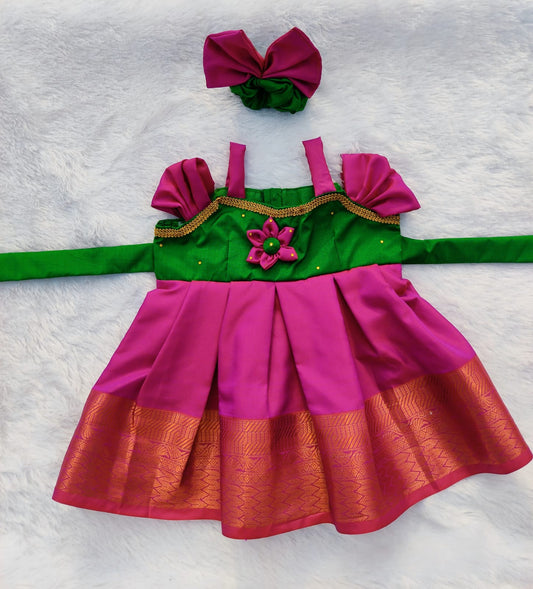 Green and Pink Frock