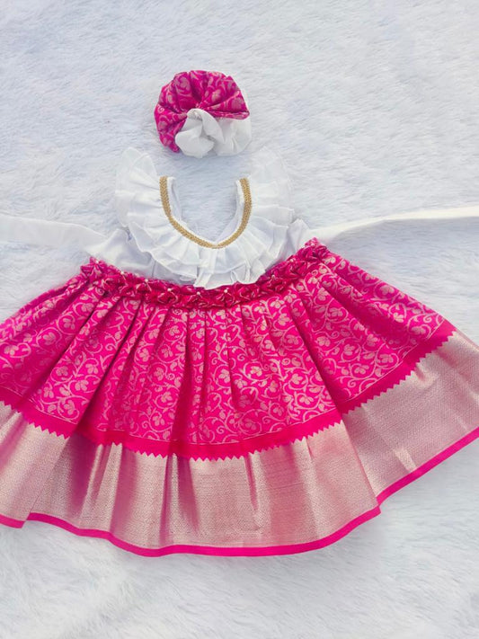 White and Pink Frock