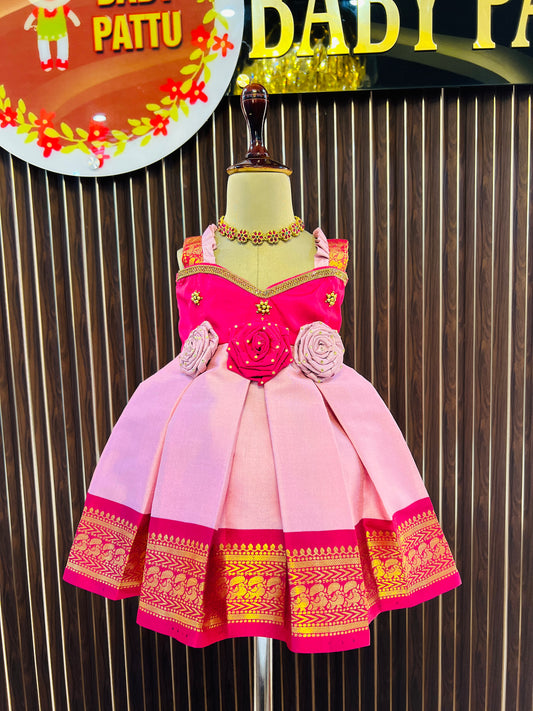 Rani Pink And Pink Frock