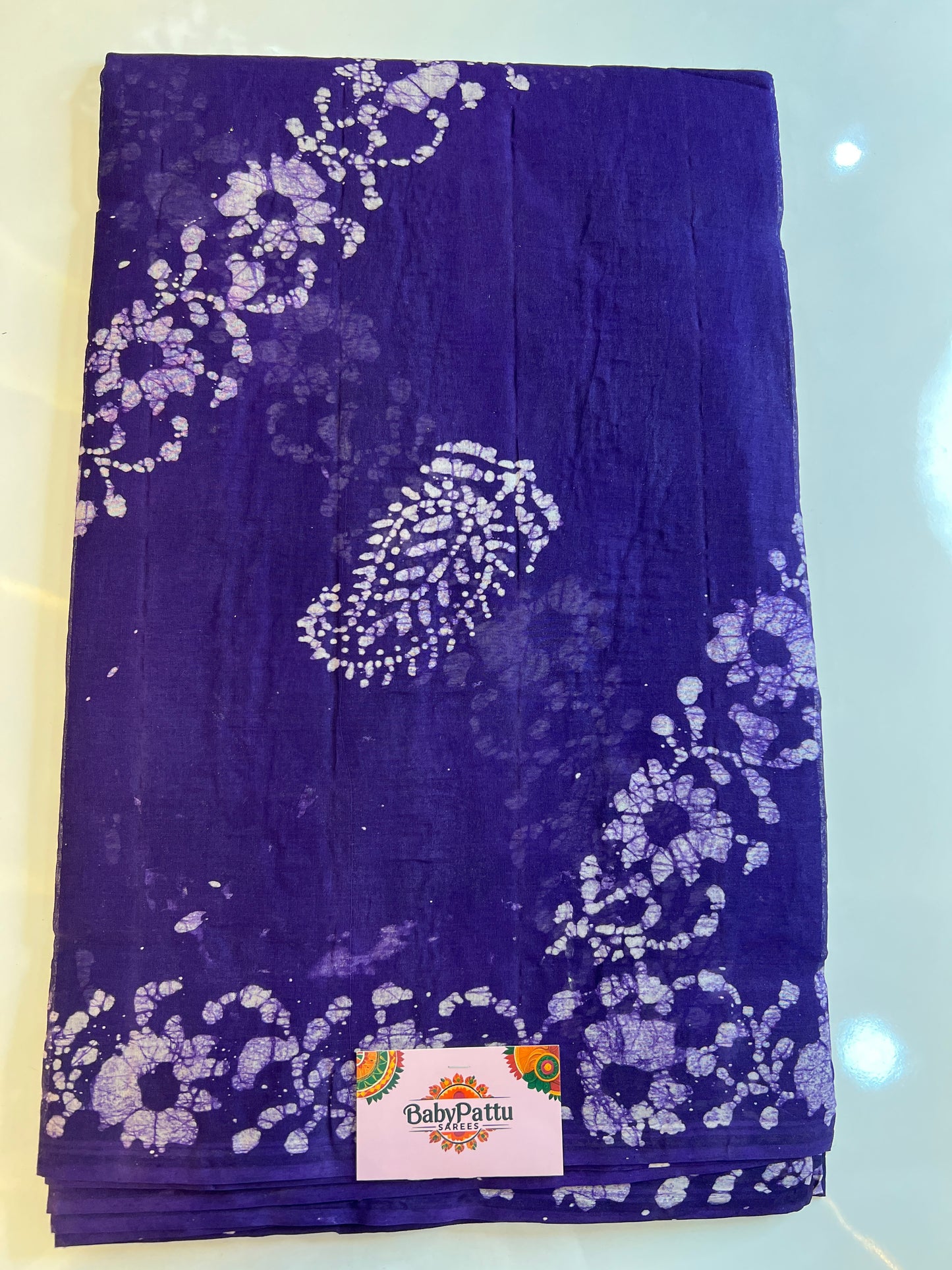 Venkatagiri Pure Cotton Saree Bathik Print
