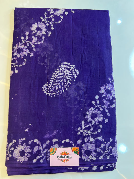 Venkatagiri Pure Cotton Saree Bathik Print