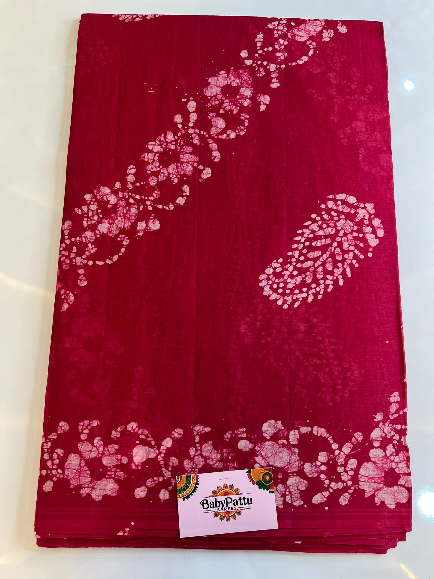 Venkatagiri Pure Cotton Saree Bathik Print