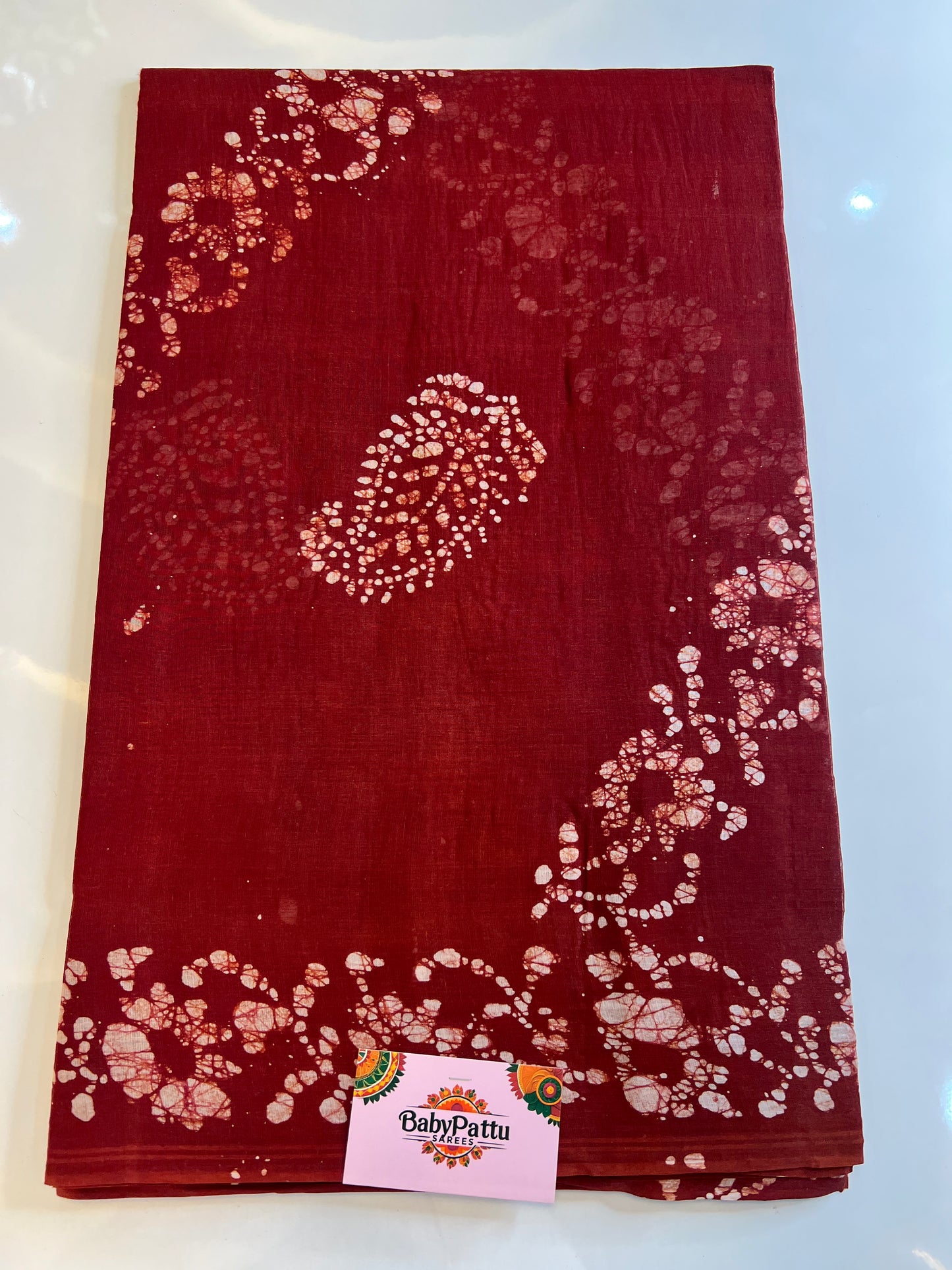 Venkatagiri Pure Cotton Saree Bathik Print