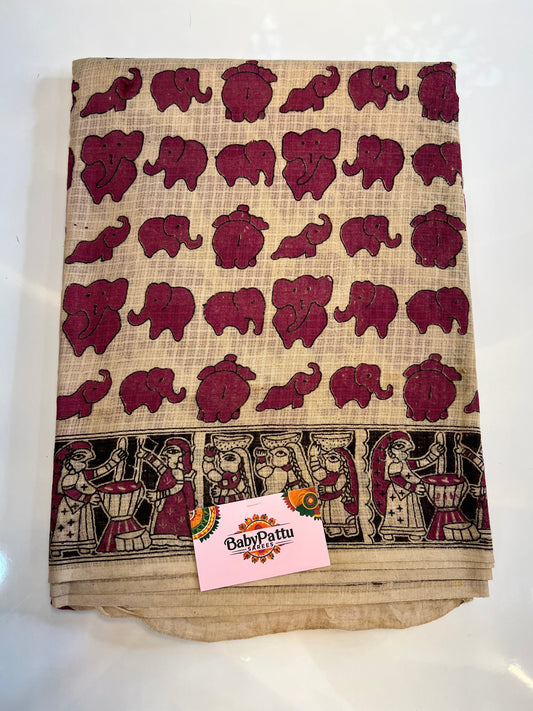 Kota Kalamkari Saree