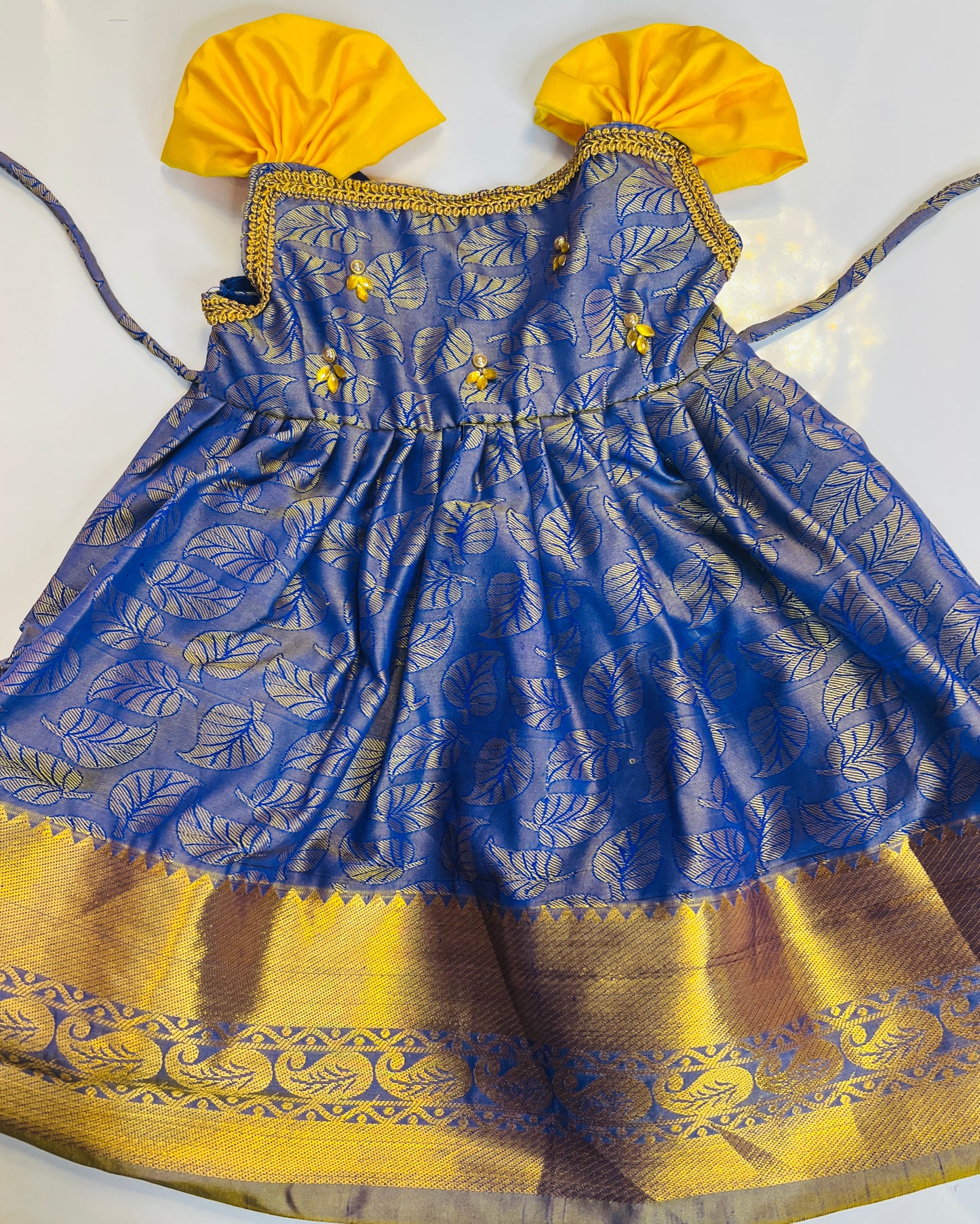 Double Shade Blue And Purple Frock