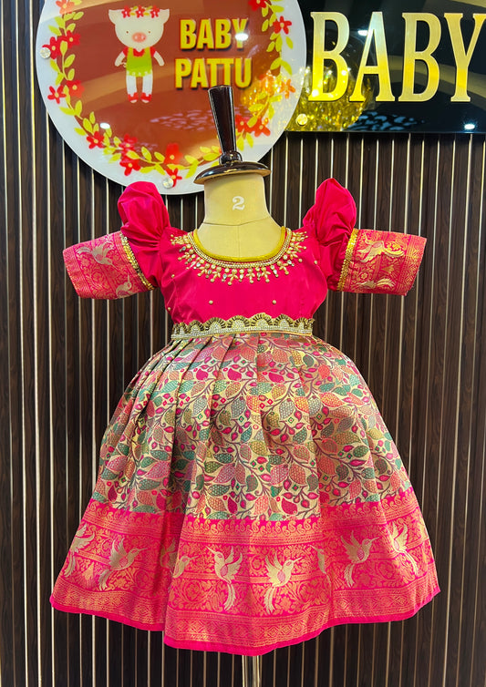 Pink Frock | Dasara & Diwali | Collection 2025