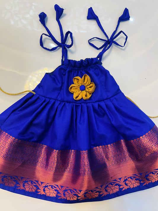 Blue Color Cute Frock