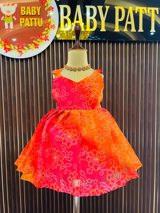 Multicolor Kota Cotton Frock - Summer Collections 2026