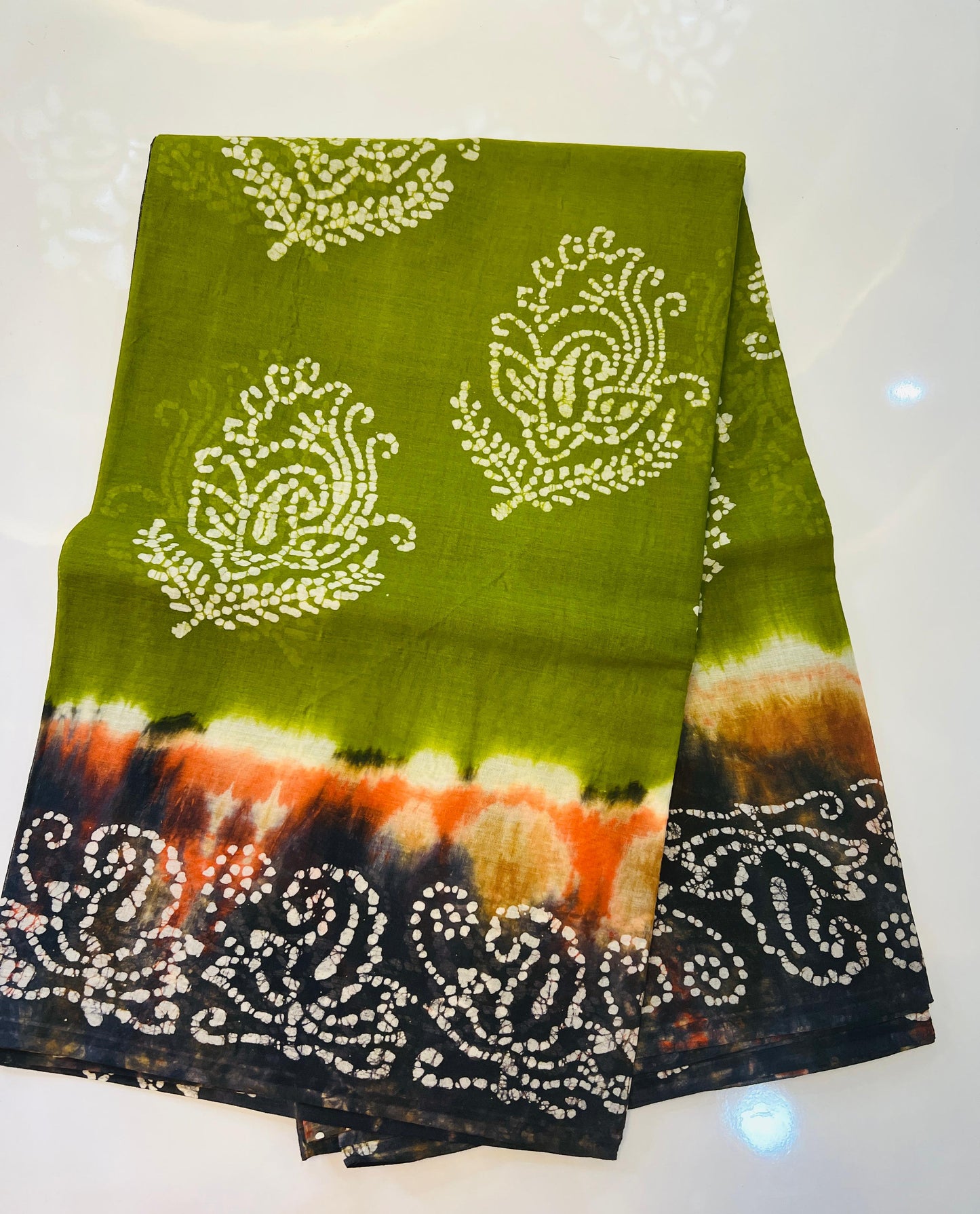 Mehandhi Green Color Venkatgiri Pure Cotton Saree