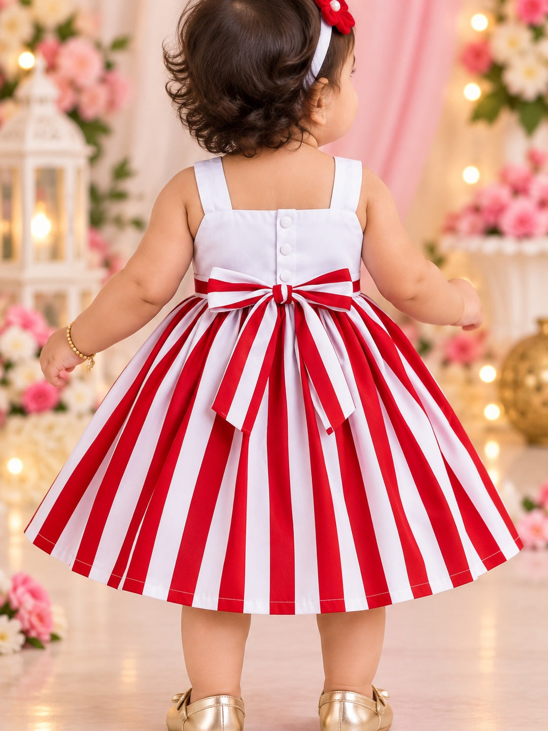 White & Red Frock