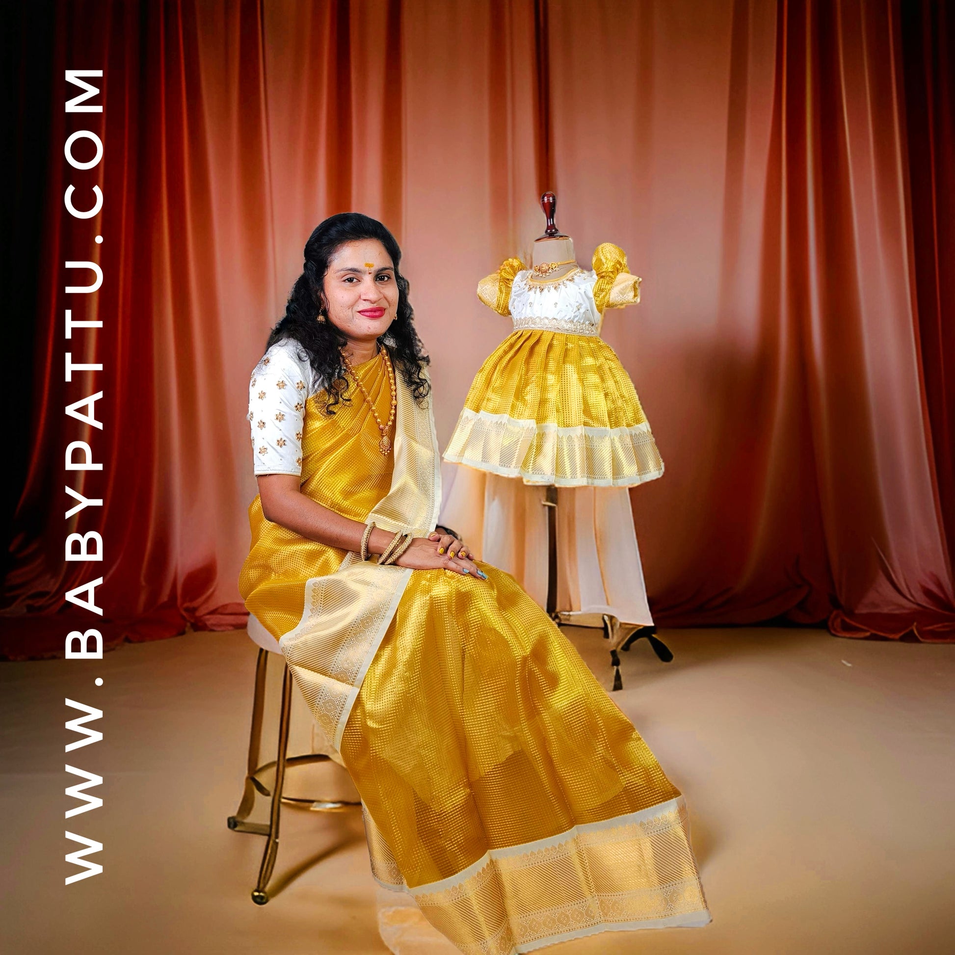 Onam Dress For Girls Saree Onam Dhavani – Unique Boutique