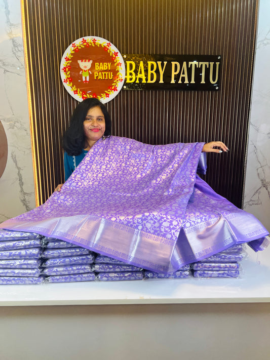 Lavender Color Saree