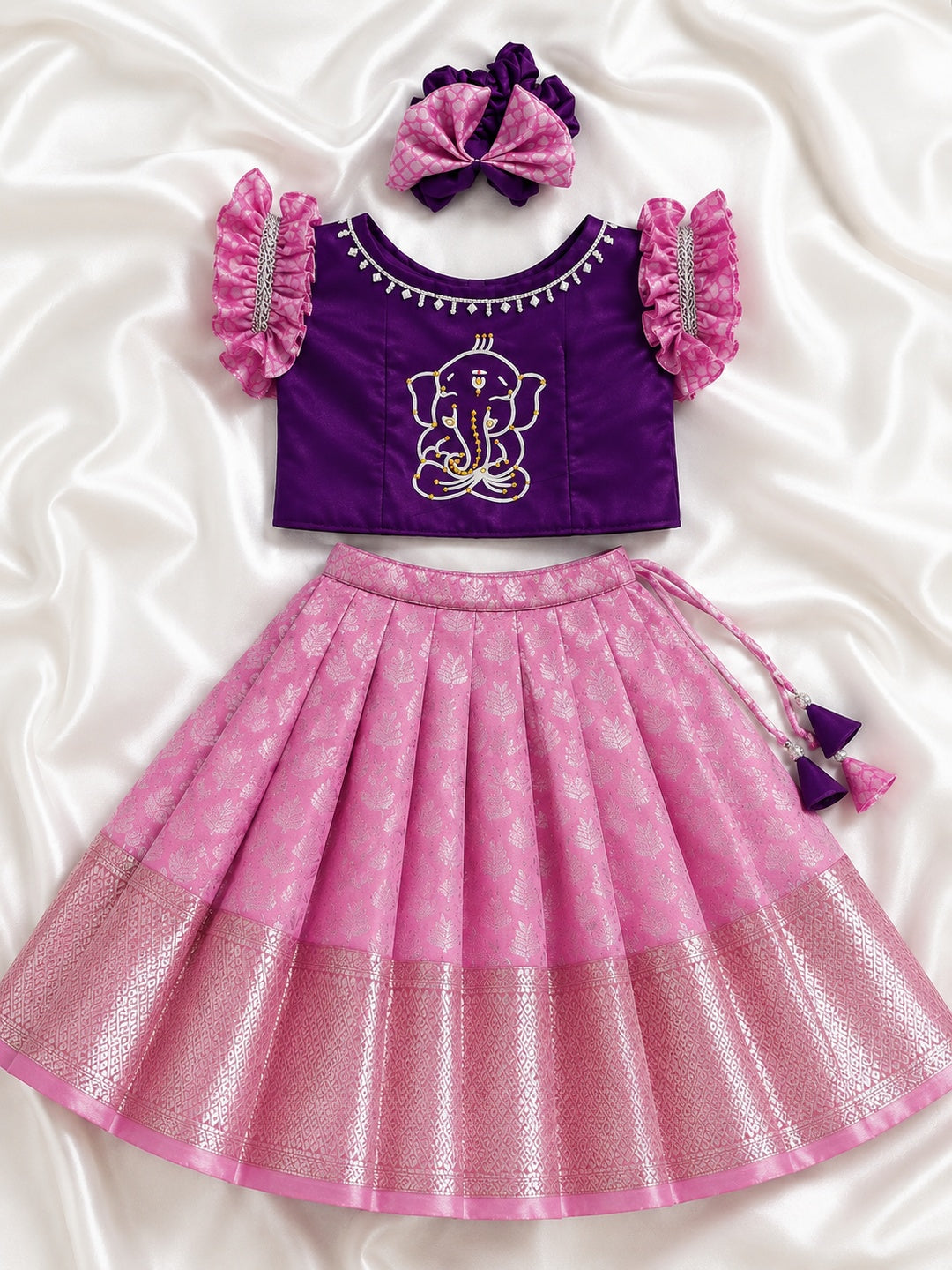 2026 Pink & Purple Ganesh Chaturthi Collection