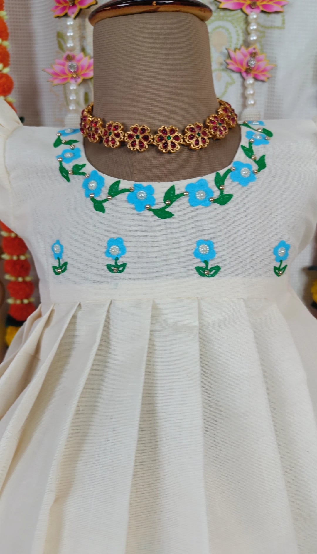 🌾🌾Floral Hand Painted Kerala Cotton || Vishu Collection || 2024 || 🌾🌾