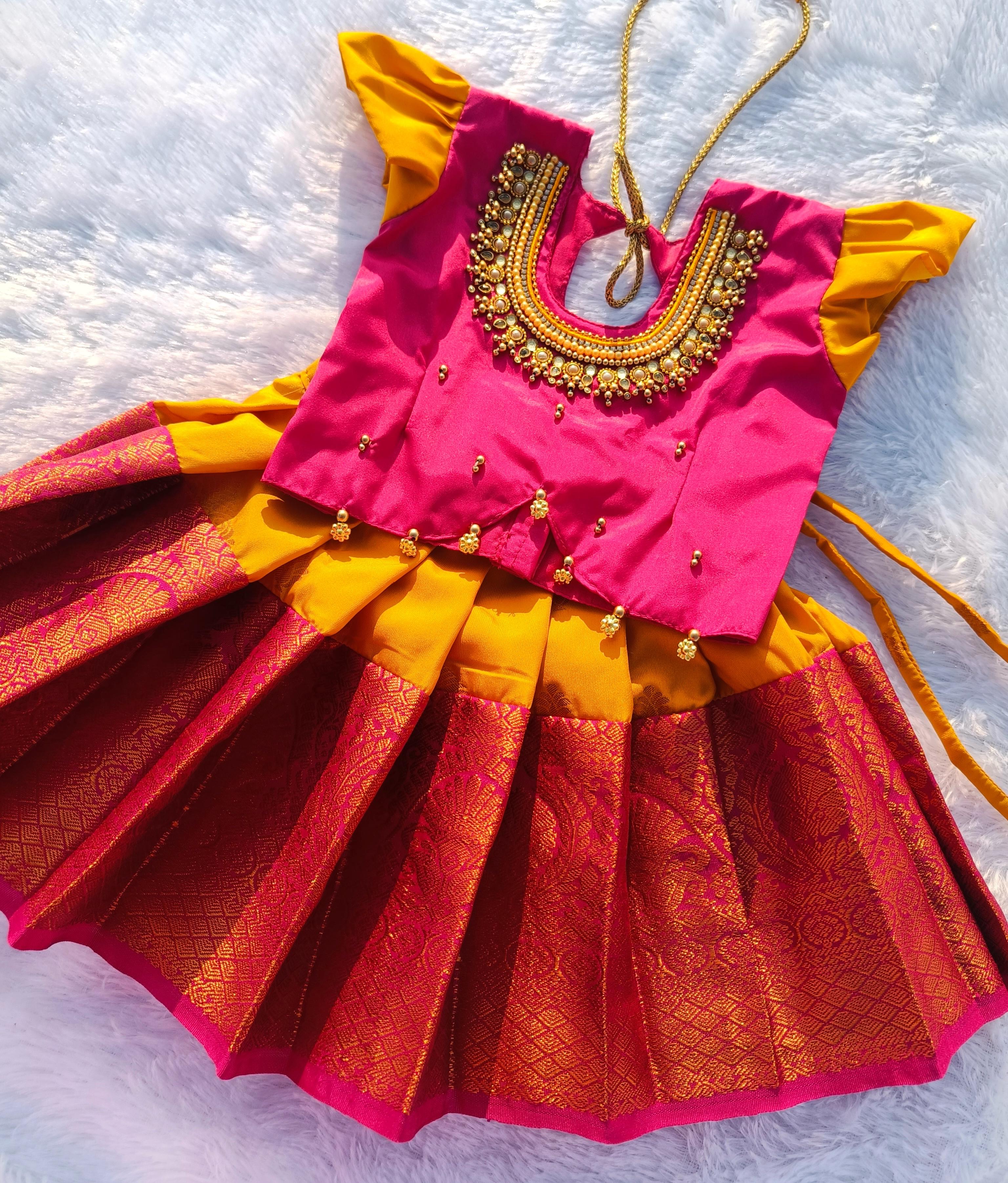 Pavada Rop Thread Pattu Pavada – babypattustudio