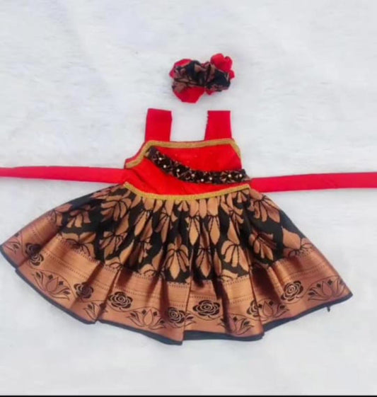 Red & Black Frock